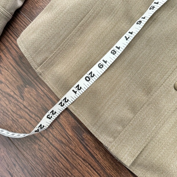Carlisle 100% Wool Beige Button Up Collared Lightweight Jacket Womens Size 4 - Picture 11 of 11